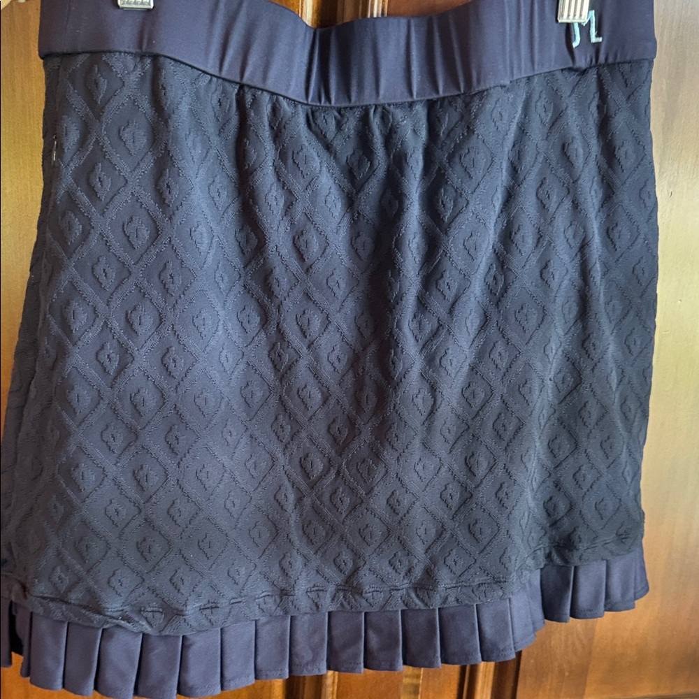 J. McLaughlin Black Textured Mini Skirt